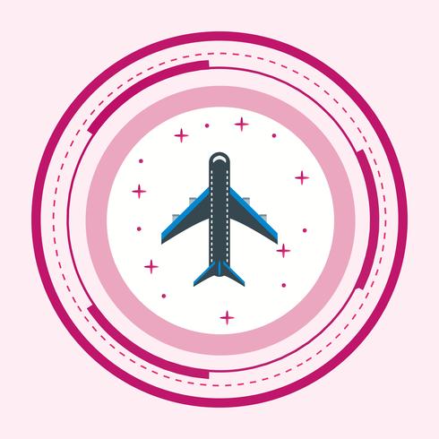 Flugzeug-Icon-Design vektor