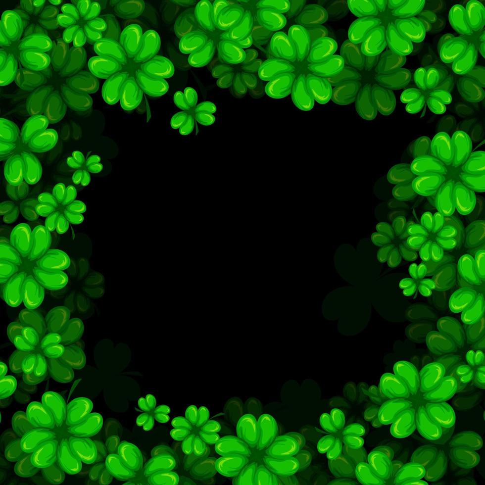 shamrock klöver blad bakgrund vektor