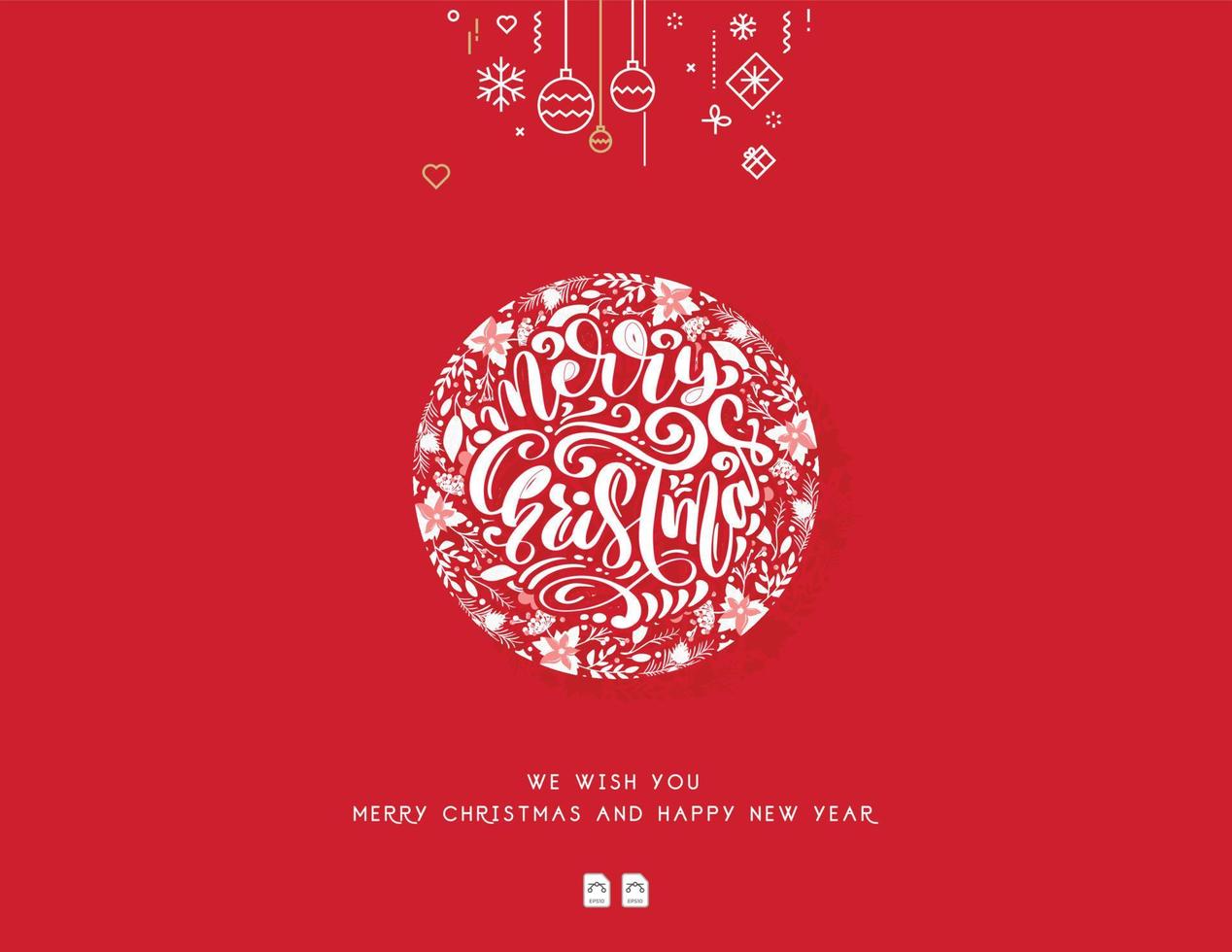 jul och nyår bakgrund. xmas tall gran frodiga träd. glaskulor hängande på band. ljusa vinter semester sammansättning. gratulationskort, banderoll, affisch, julhälsningar vektor