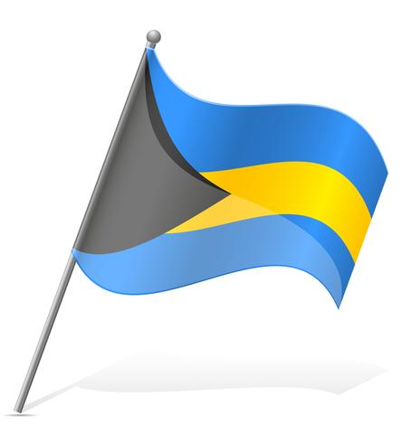 Flagge der Bahamas-Vektor-Illustration vektor