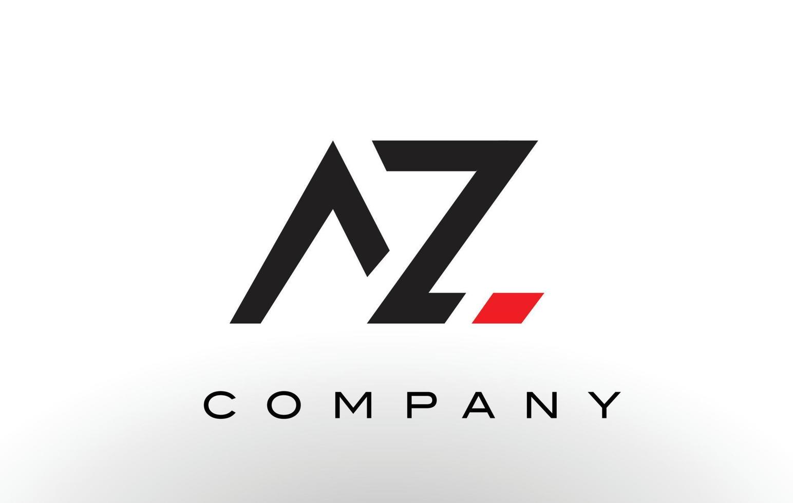 az-Logo. Brief-Design-Vektor. vektor