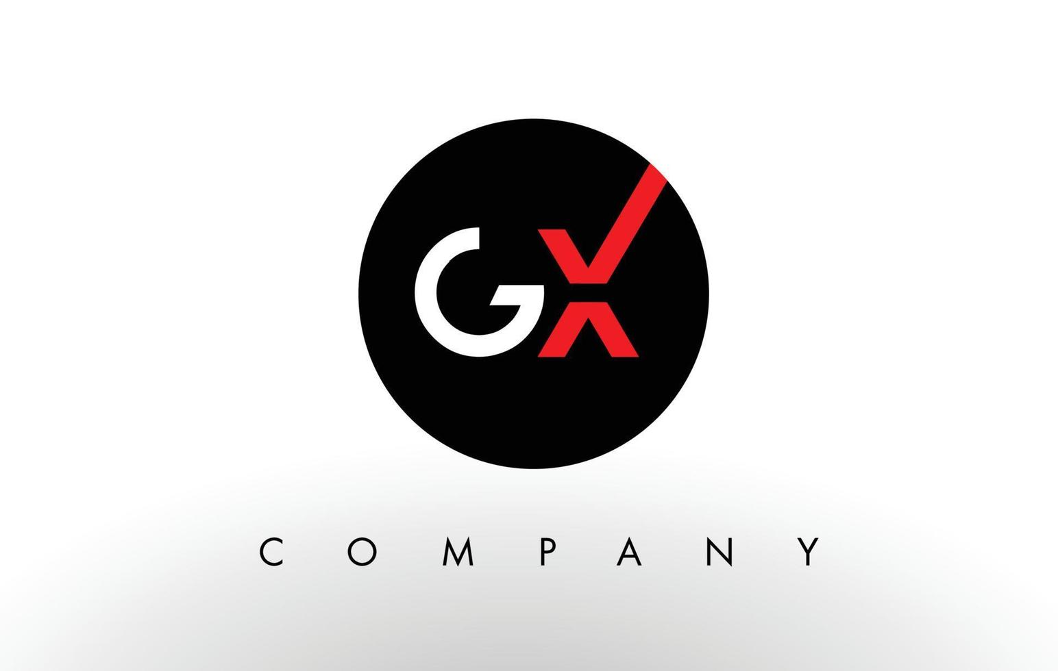 gx-Logo. Brief-Design-Vektor. vektor