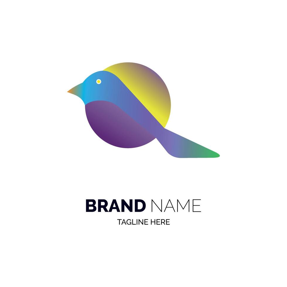 Vogel-Logo-Vorlagen-Design-Vektor für Marke oder Unternehmen und andere vektor