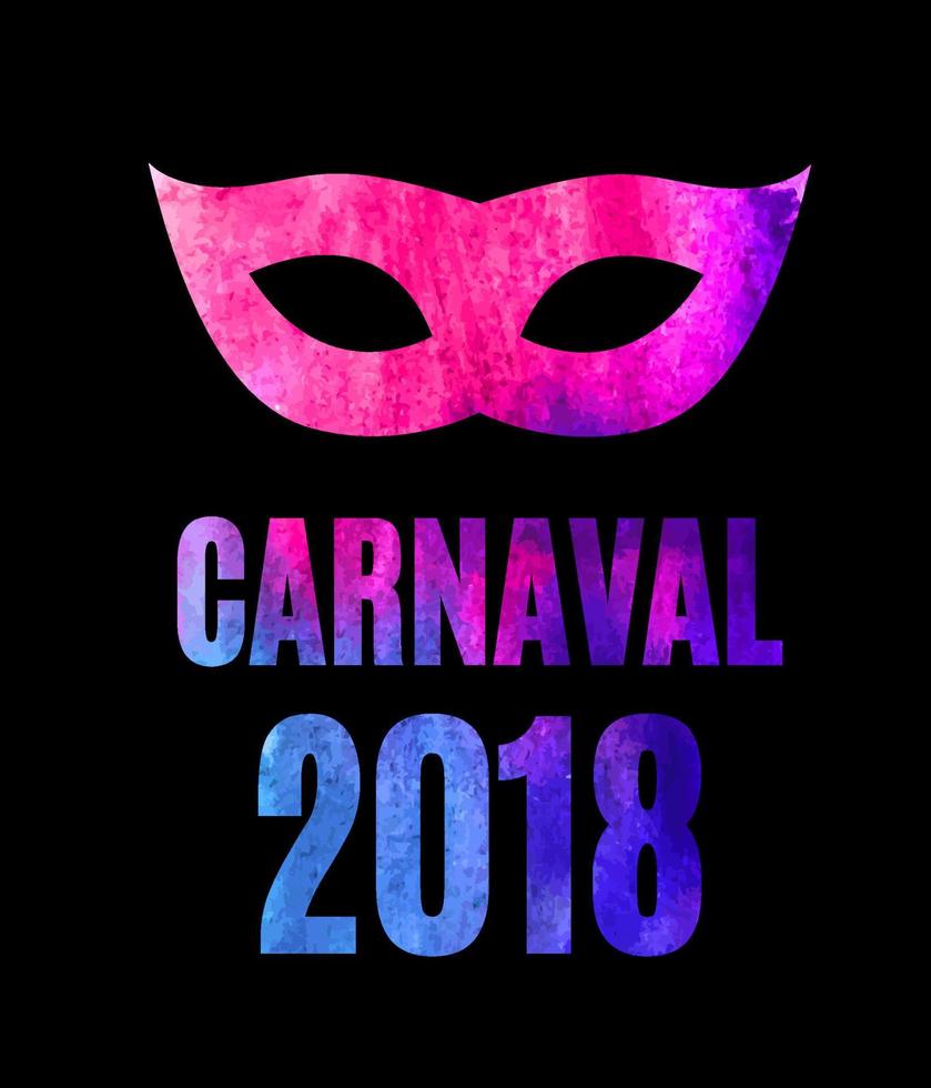 populär händelse Brasilien karneval i Sydamerika under sommaren. bakgrund med festmask. maskerad koncept. vektor illustration