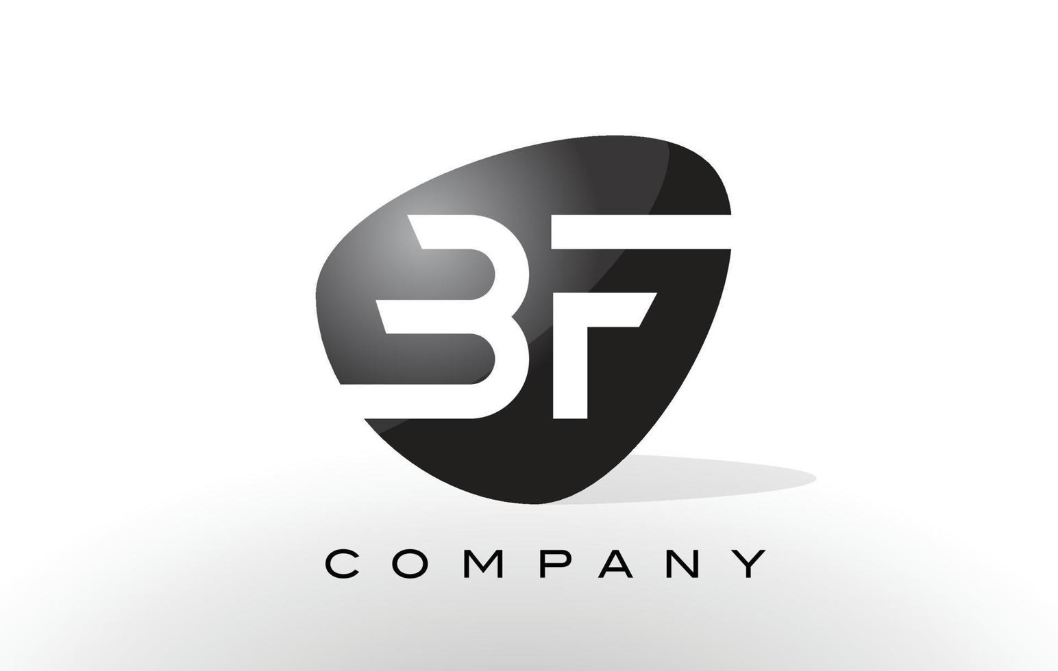 bf-Logo. Brief-Design-Vektor. vektor