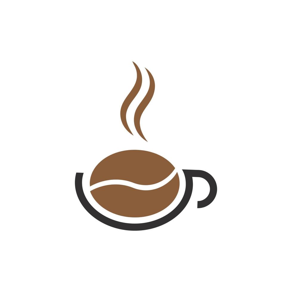 Kaffee-Logo-Design-Vorlagenvektor vektor