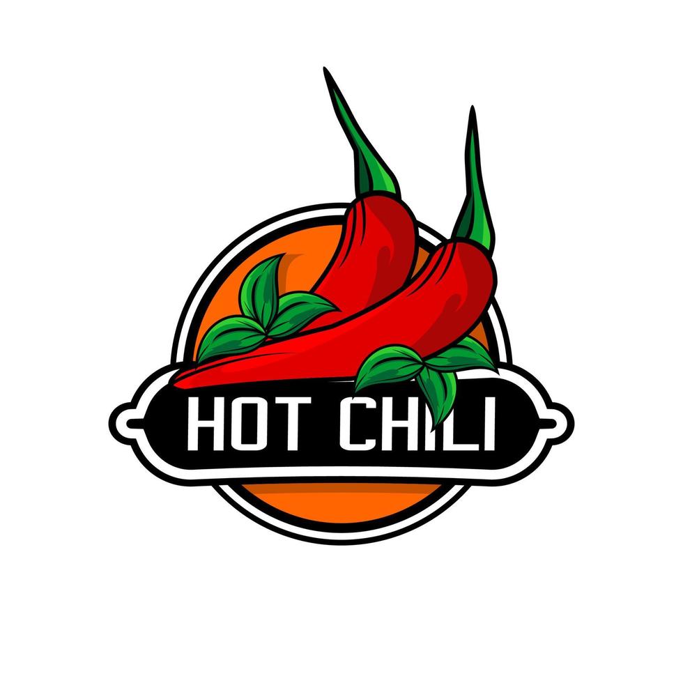 Logo scharfe Chili vektor