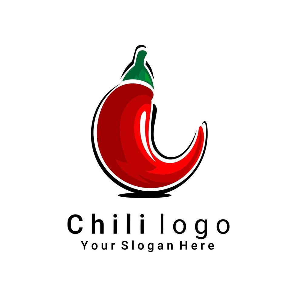 logotyp röd chili vektor