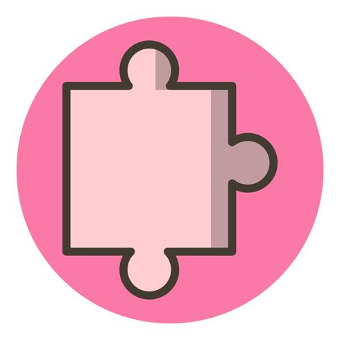 Puzzleteil-Icon-Design vektor