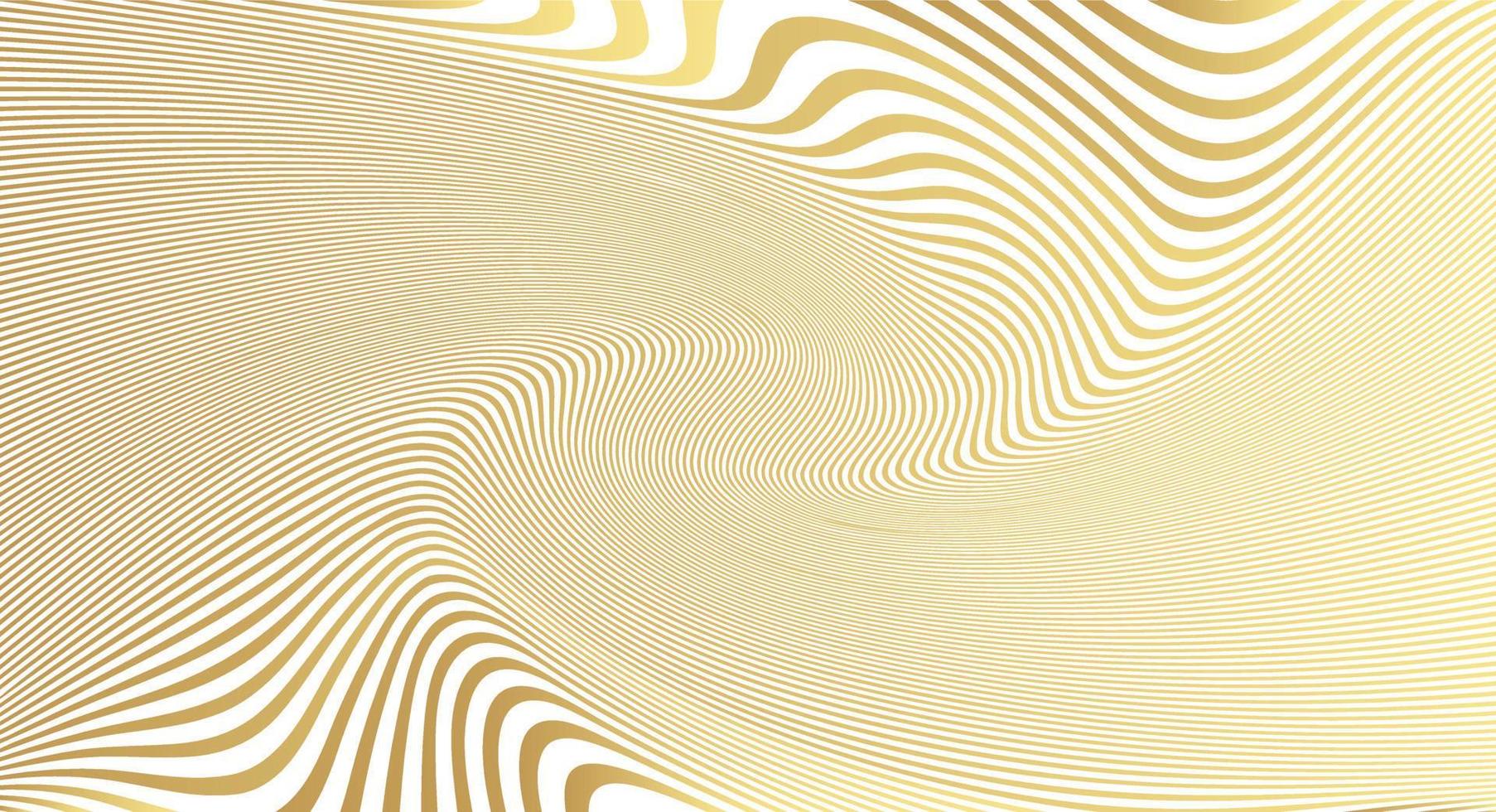 guld våg linje bakgrund. lyxig design vektor