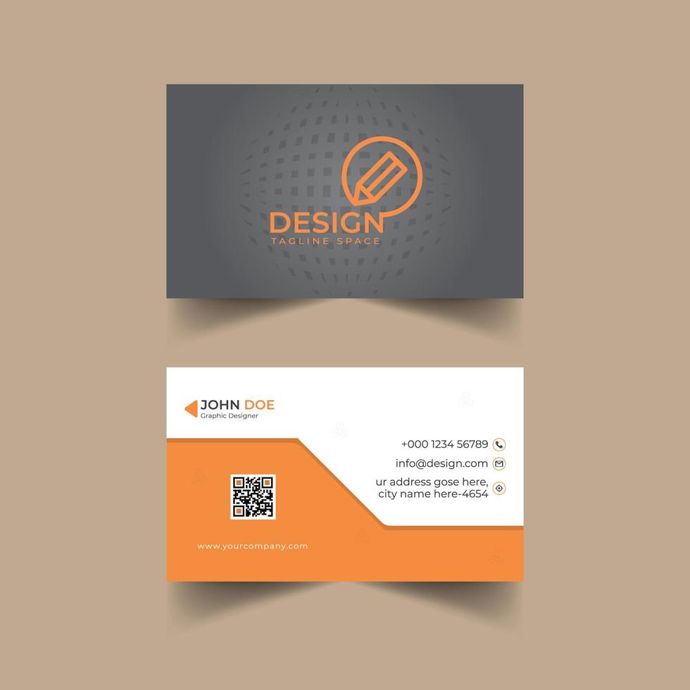 businesscreative och ren visitkortsmall, vektorillustration design vektor