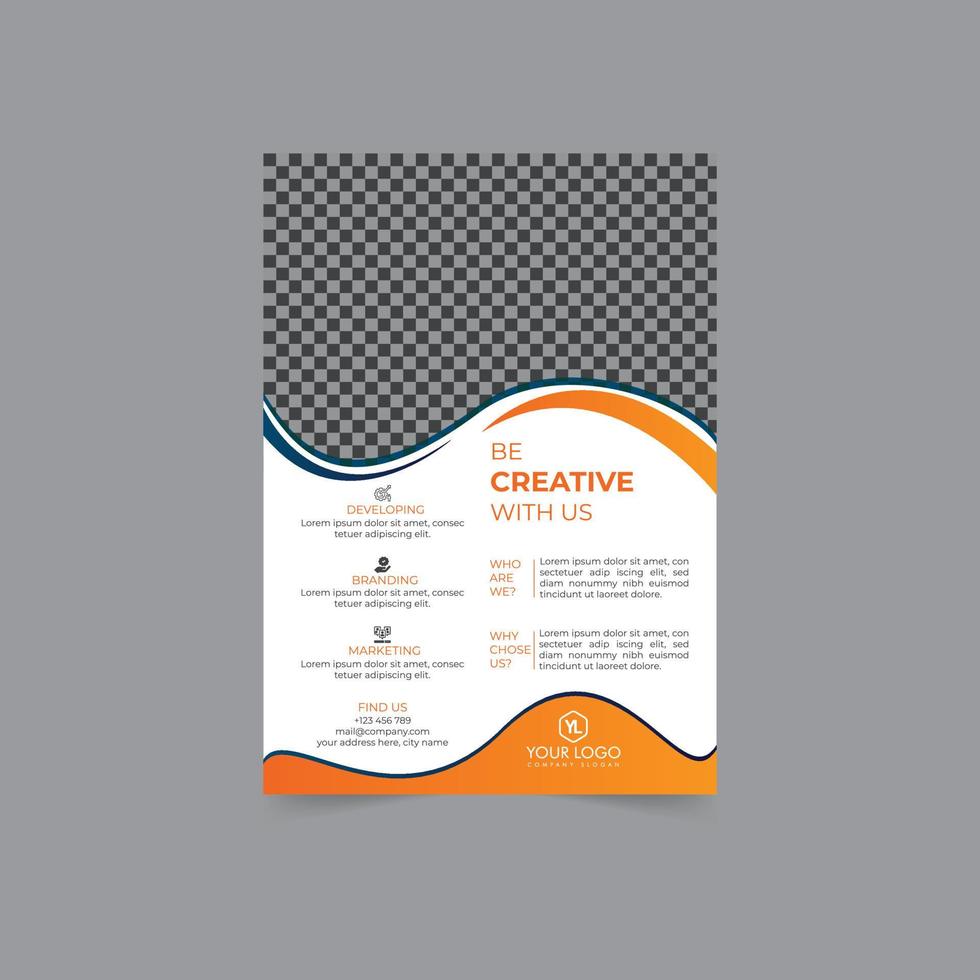 moderne Business-Flyer-Design-Vorlage Corporate Poster-Design-Vektor-Vorlage vektor