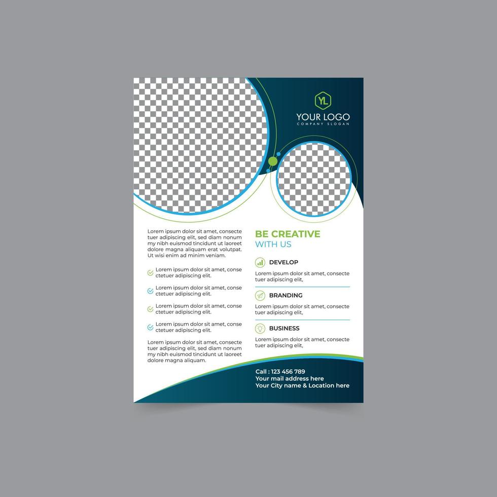 moderne Business-Flyer-Design-Vorlage Corporate Poster-Design-Vektor-Vorlage vektor