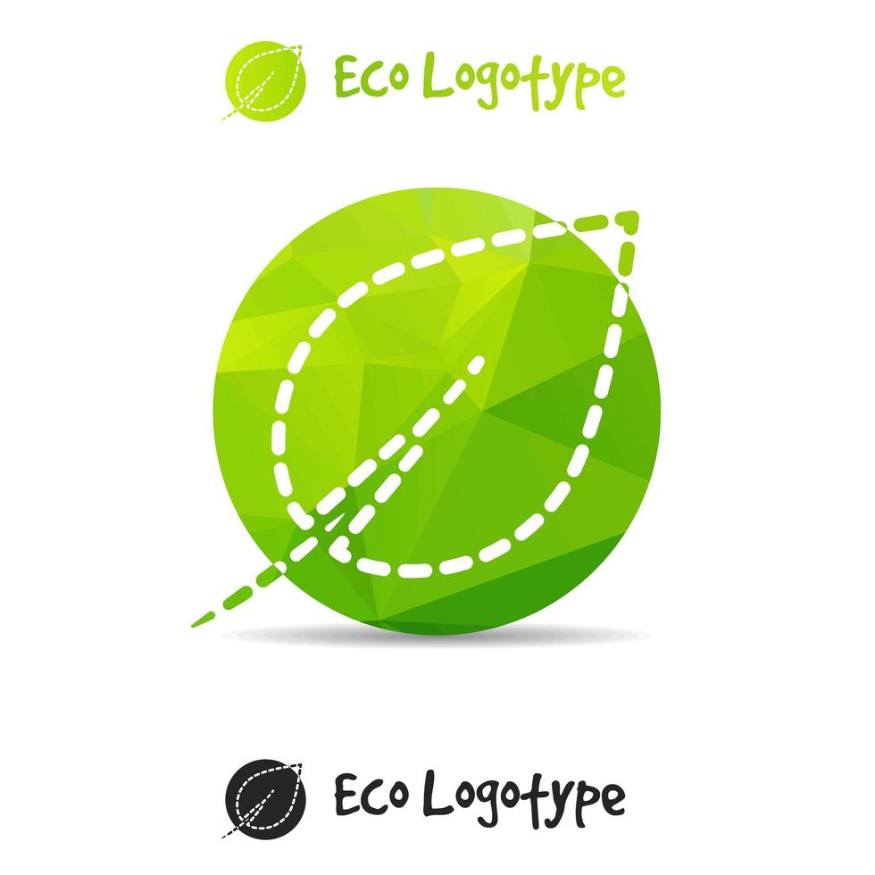 vektor ekologi logotyp eller ikon, natur logotyp