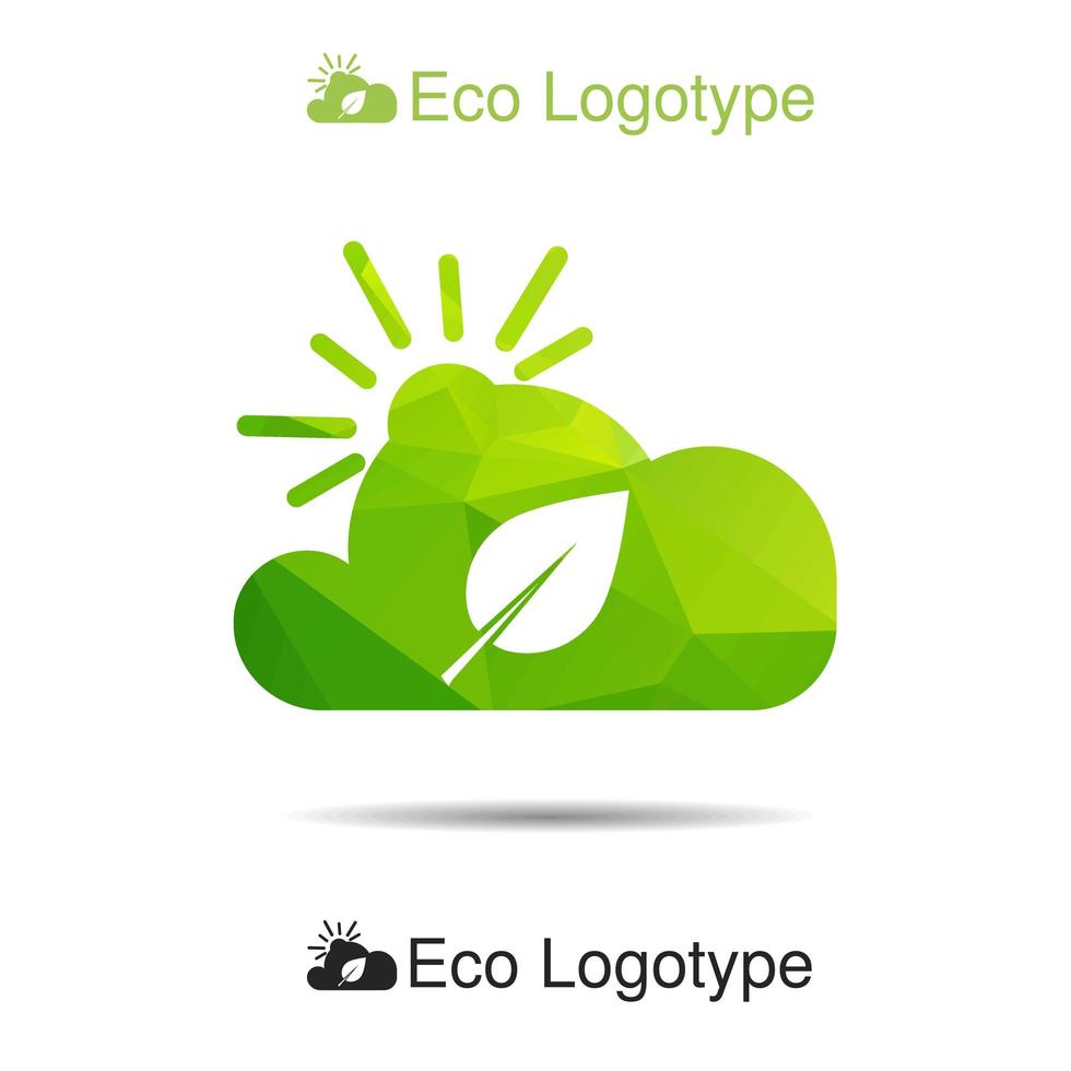 Ökologie-Logo oder -Symbol, Natur-Logo, Luftsymbol vektor