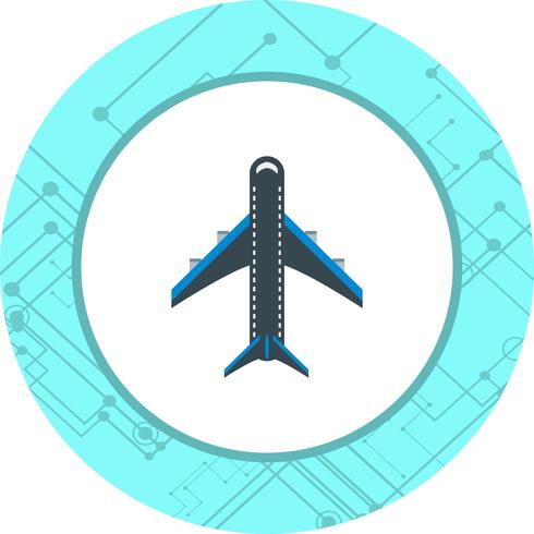 Flygplansikondesign vektor