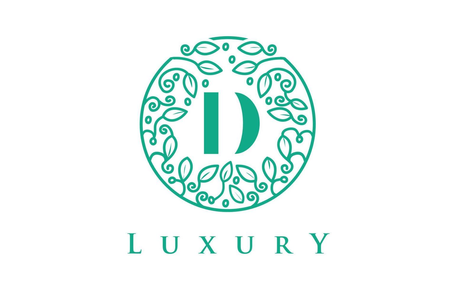 d brief logo luxus.beauty kosmetik logo vektor