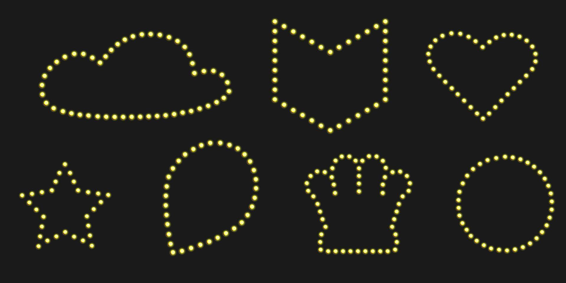 Goldkrone Festzelt glänzendes Abzeichen. Black Friday Banner für Luxus-Event-Design. Stiftlicht mit Stern- und Herzrahmen. vektor