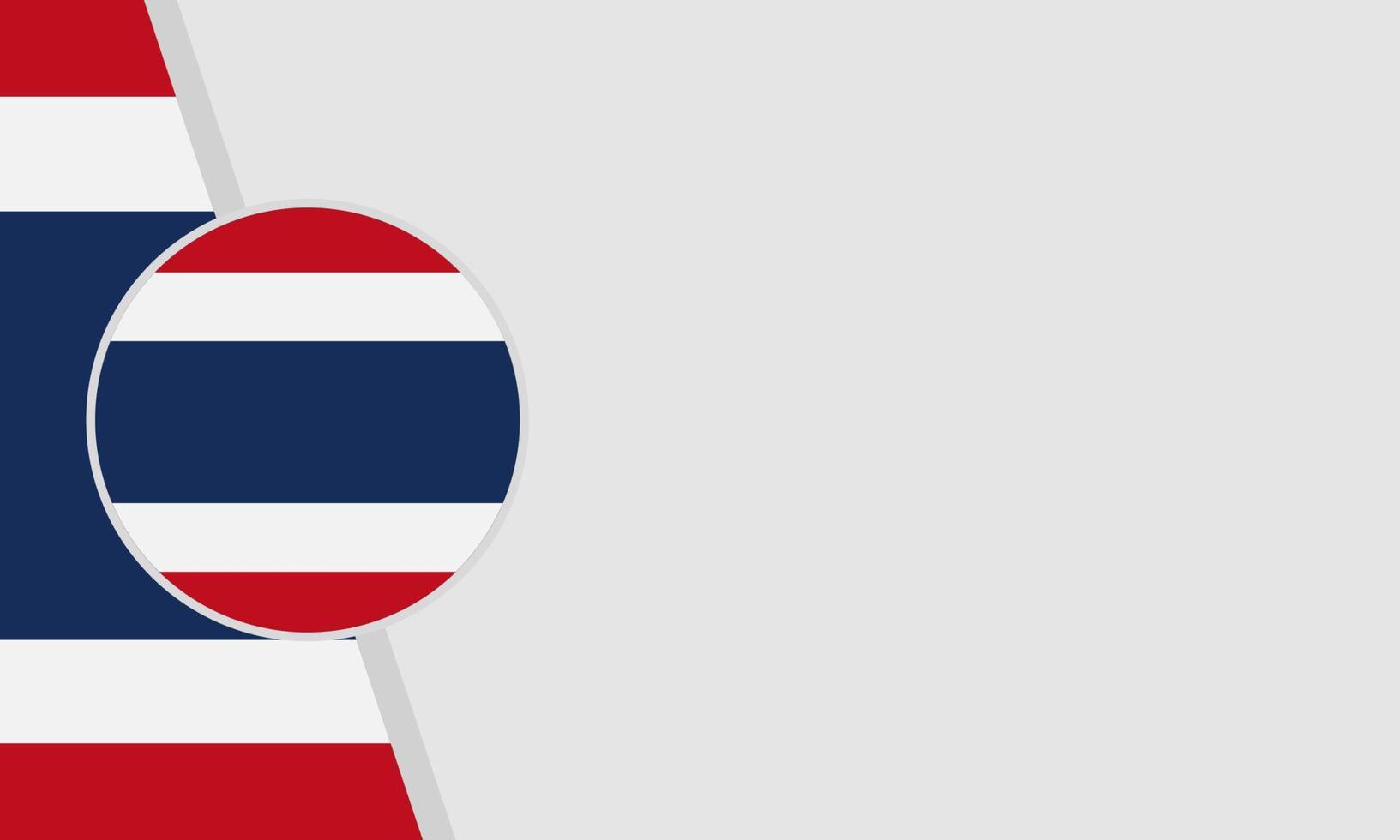 Thailand-Verfassungstag-Hintergrundvektorillustration und Kopienraumbereich. geeignet, um auf Inhalten mit diesem Thema platziert zu werden. Thailand-Flagge vektor