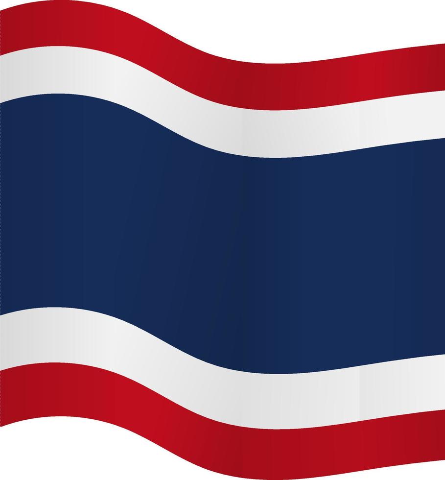 Thailand-Verfassungstag-Hintergrundvektorillustration und Kopienraumbereich. geeignet, um auf Inhalten mit diesem Thema platziert zu werden. Thailand-Flagge vektor