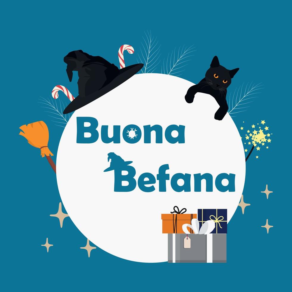 buona befana vektorillustration vektor