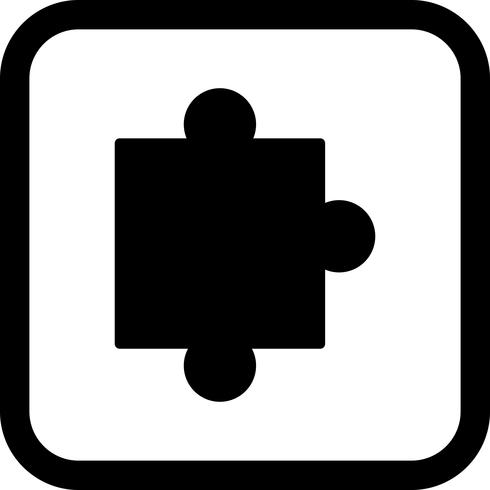 Puzzleteil-Icon-Design vektor