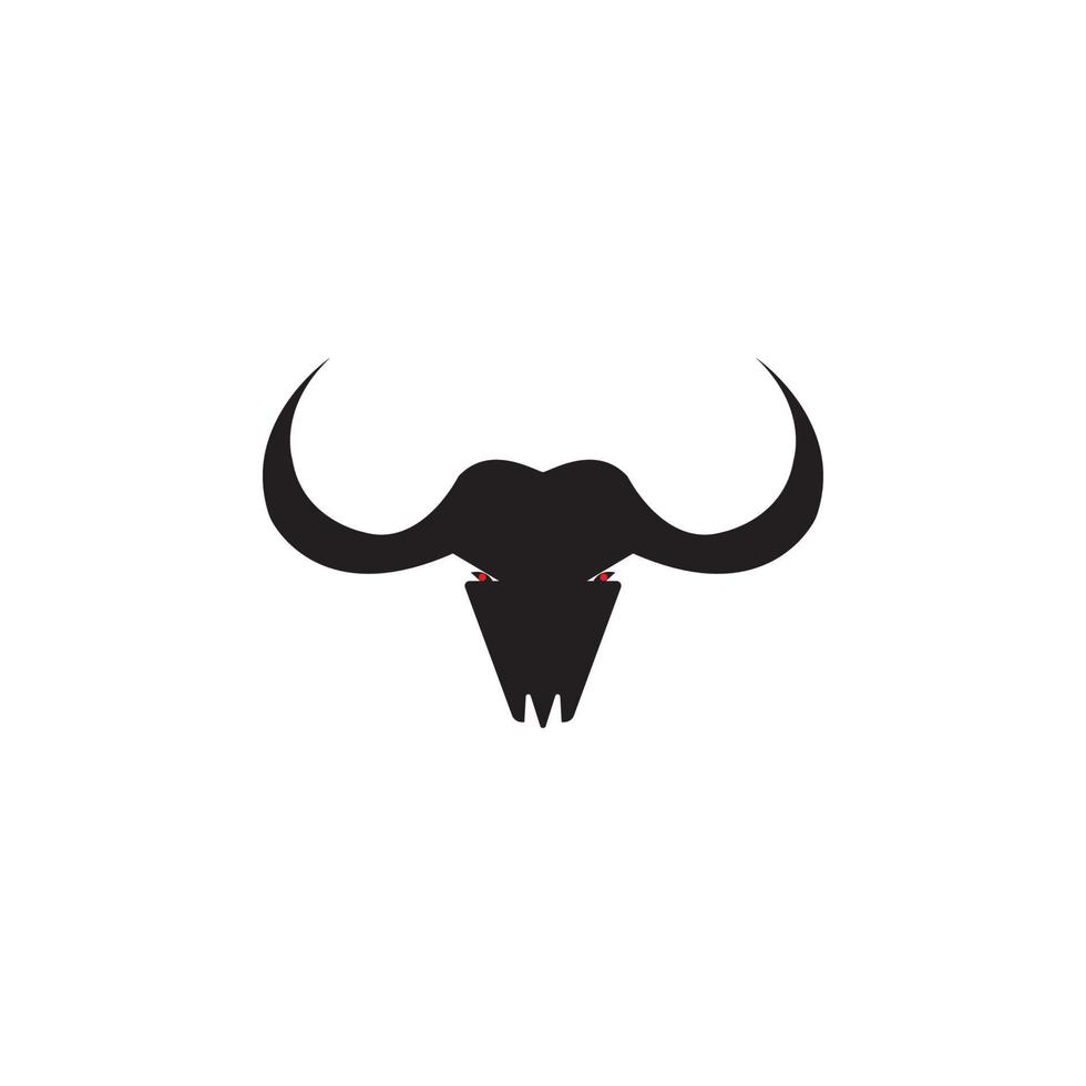 bull horn logotyp och symbol mall ikoner app vektor