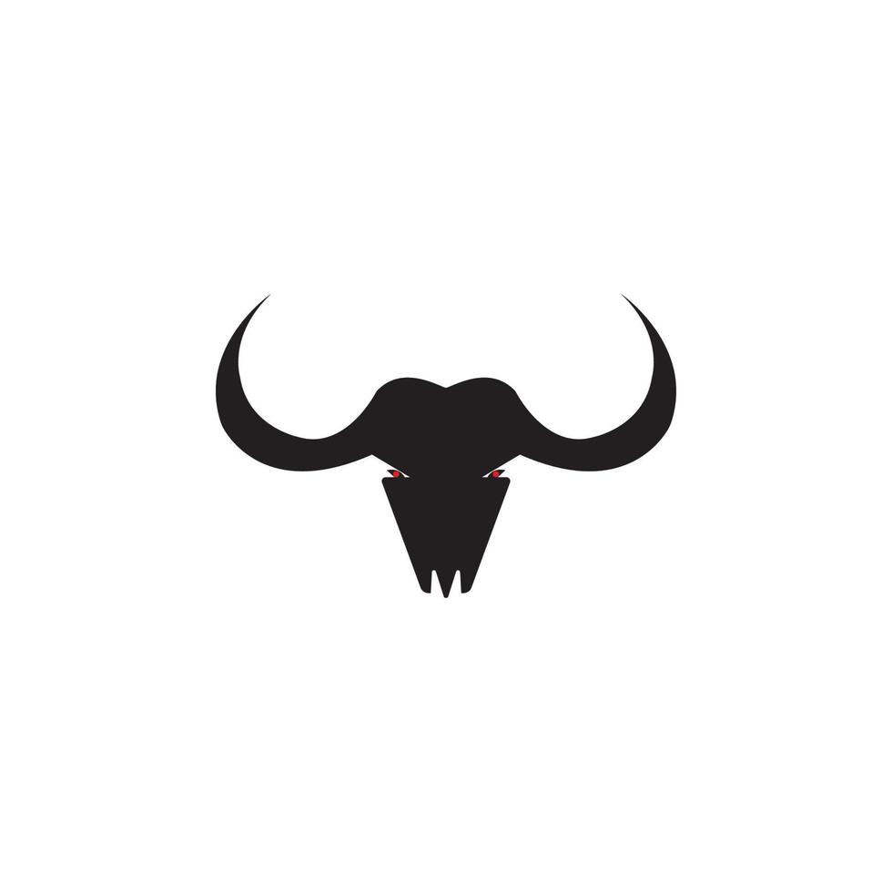 Bull Horn Logo und Symbol Vorlage Symbole App vektor