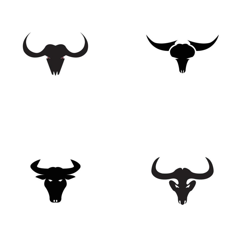 Bull Horn Logo und Symbol Vorlage Symbole App vektor