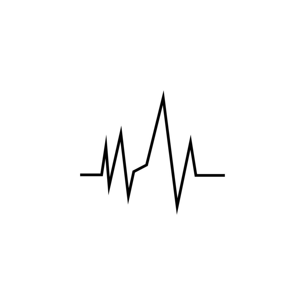 heartbeat puls ikon vektor illustration logotyp mall