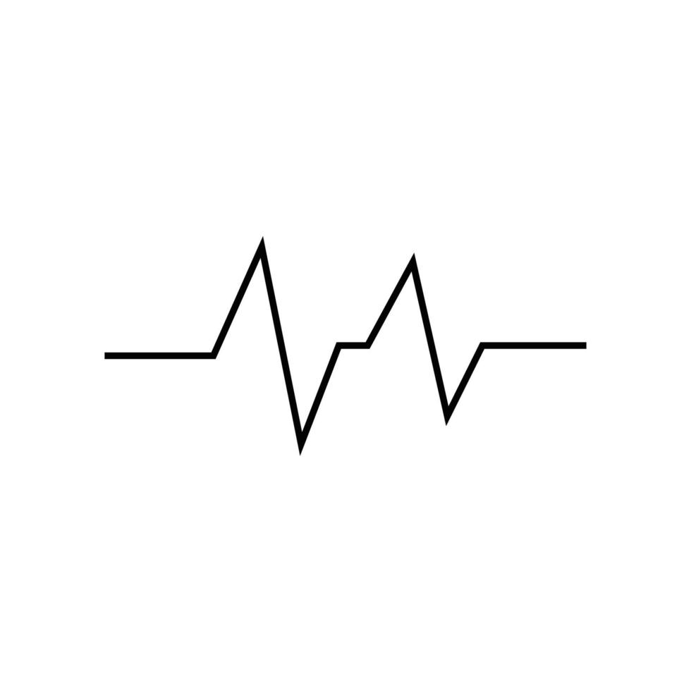 heartbeat puls ikon vektor illustration logotyp mall