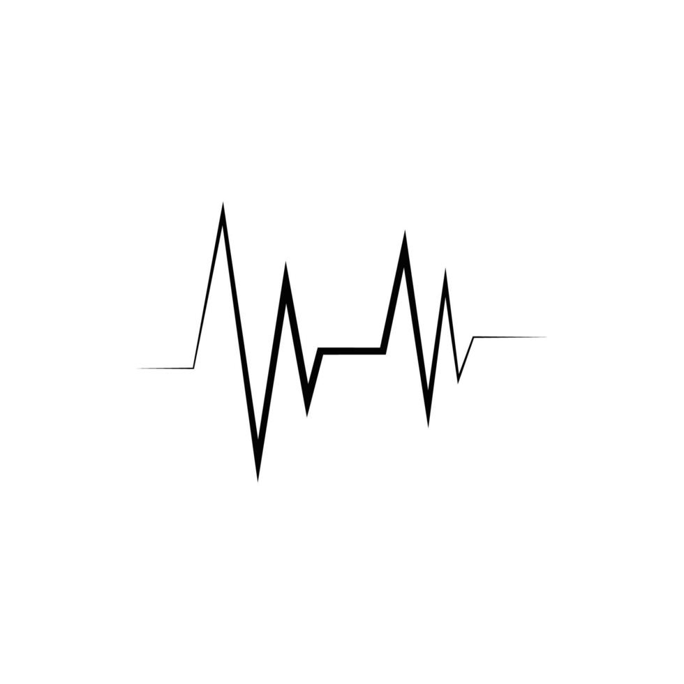 heartbeat puls ikon vektor illustration logotyp mall