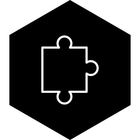 Puzzleteil-Icon-Design vektor