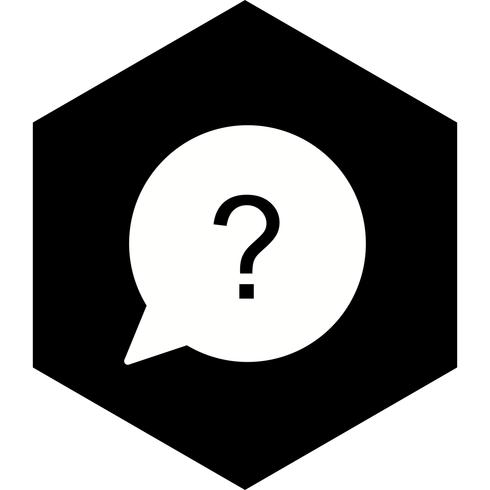 Frage-Icon-Design vektor