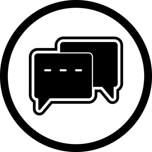 Konversation Icon Design vektor