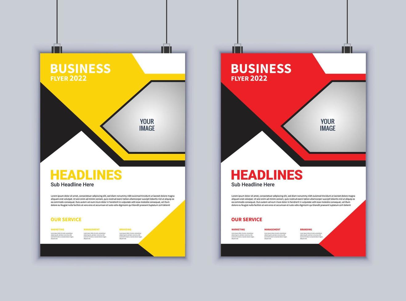 kreatives Business-Flyer-Design. modernes Layout-Design. Vektor-Design-Vorlage. 2-seitiges Flyerdesign vektor