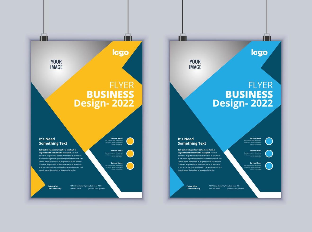 kreatives Business-Flyer-Design. modernes Layout-Design. Vektor-Design-Vorlage. 2-seitiges Flyerdesign vektor