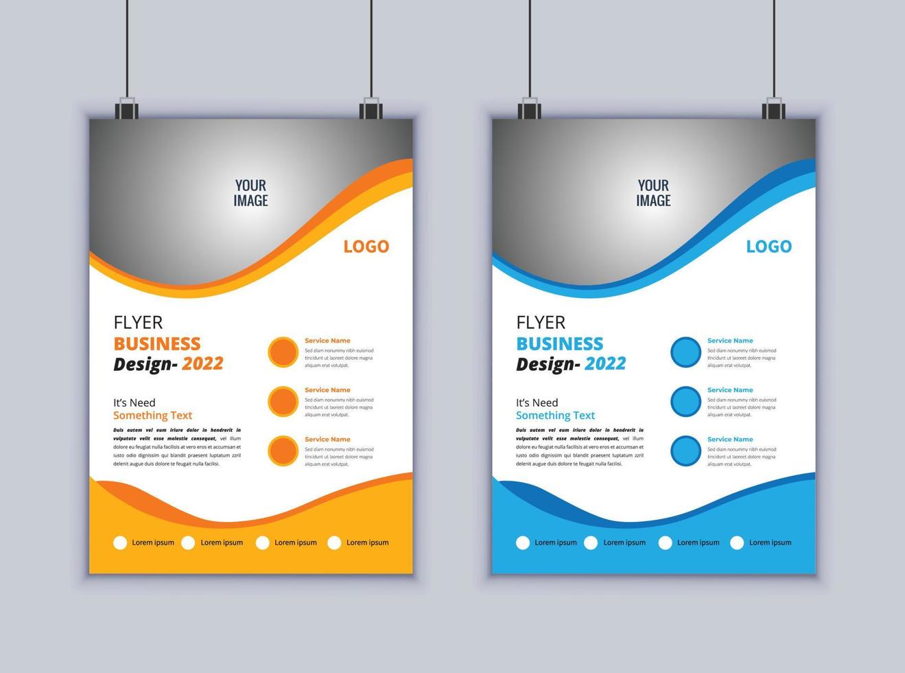 kreatives Business-Flyer-Design. modernes Layout-Design. Vektor-Design-Vorlage. 2-seitiges Flyerdesign vektor