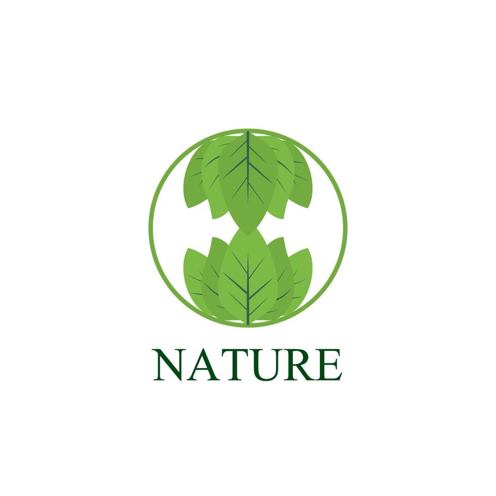 blad natur logotyp och symbol för tecken miljö industri vektor