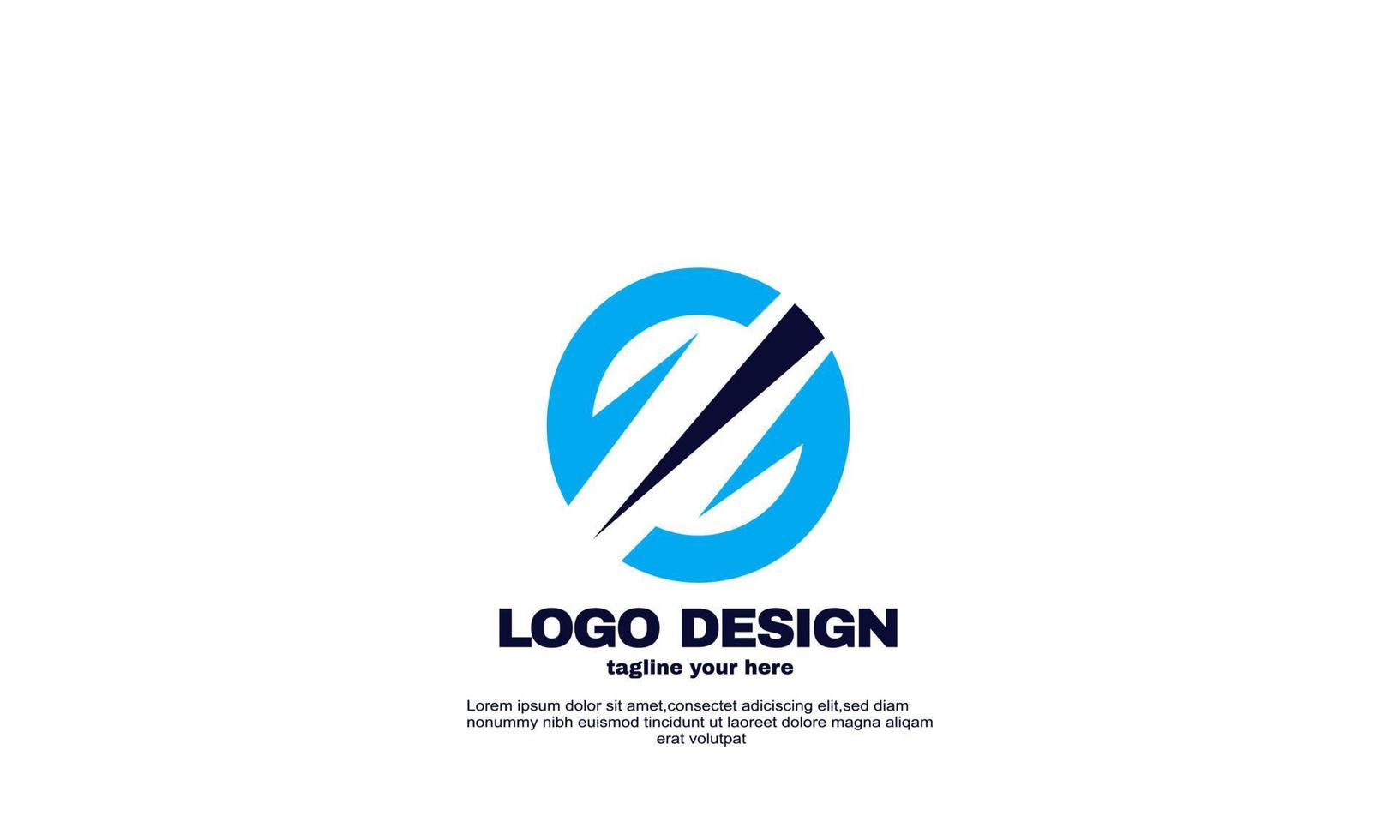 abstrakt vektor global logotyp mall
