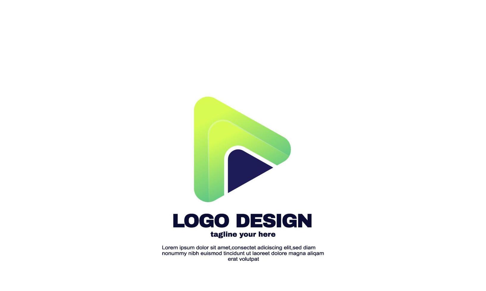 lager abstrakt pil logotyp design spela vektor