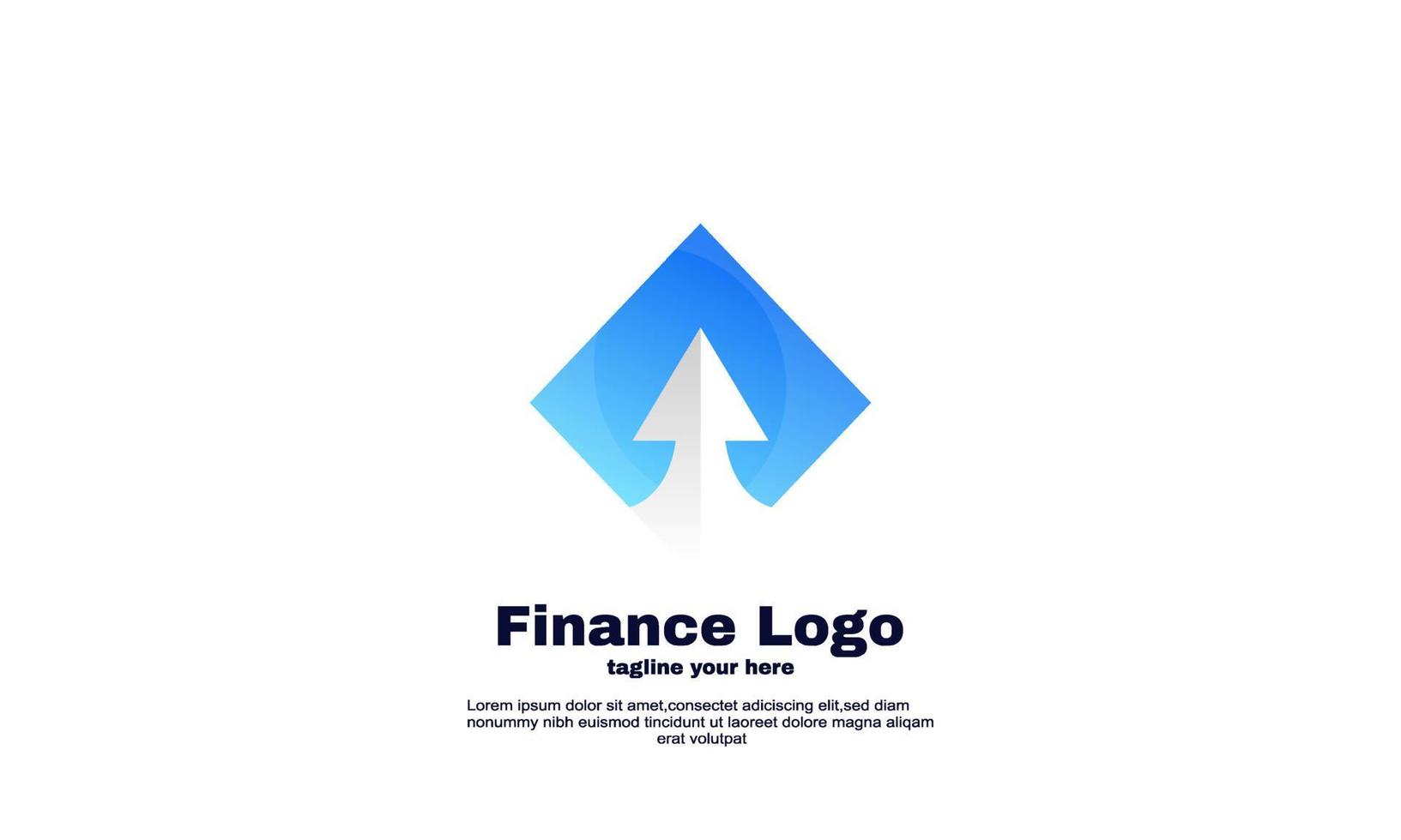 Aktien Finanzberater Marktcharts Logo Design Illustrator vektor