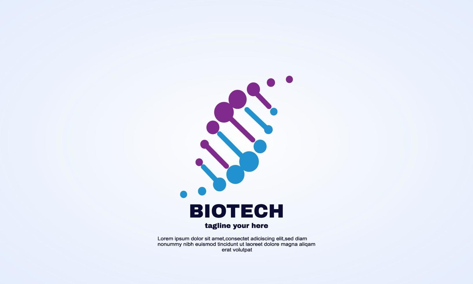 Vektor-DNA-Zeichen Biotech-Symbole moderner Illustrator vektor