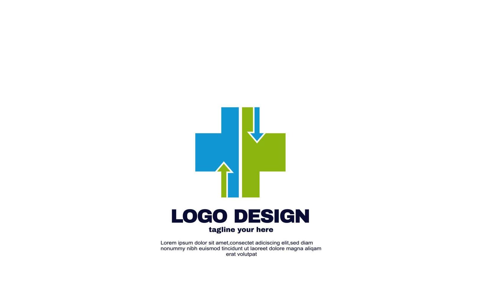 Vektor-Design medizinische Apotheke Logo-Design-Vorlage vektor
