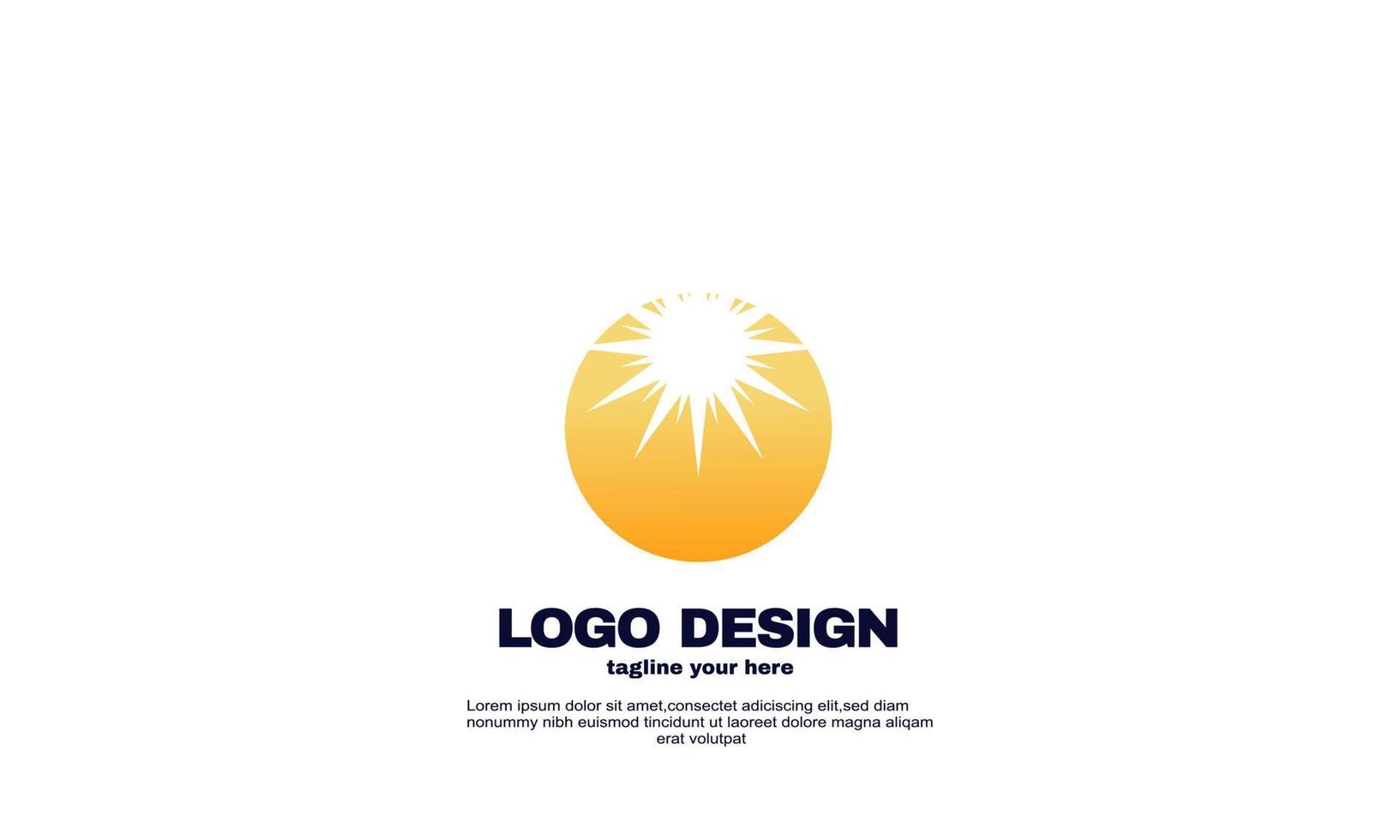 lager vektor abstrakt företag solljus sommar logo design vektor