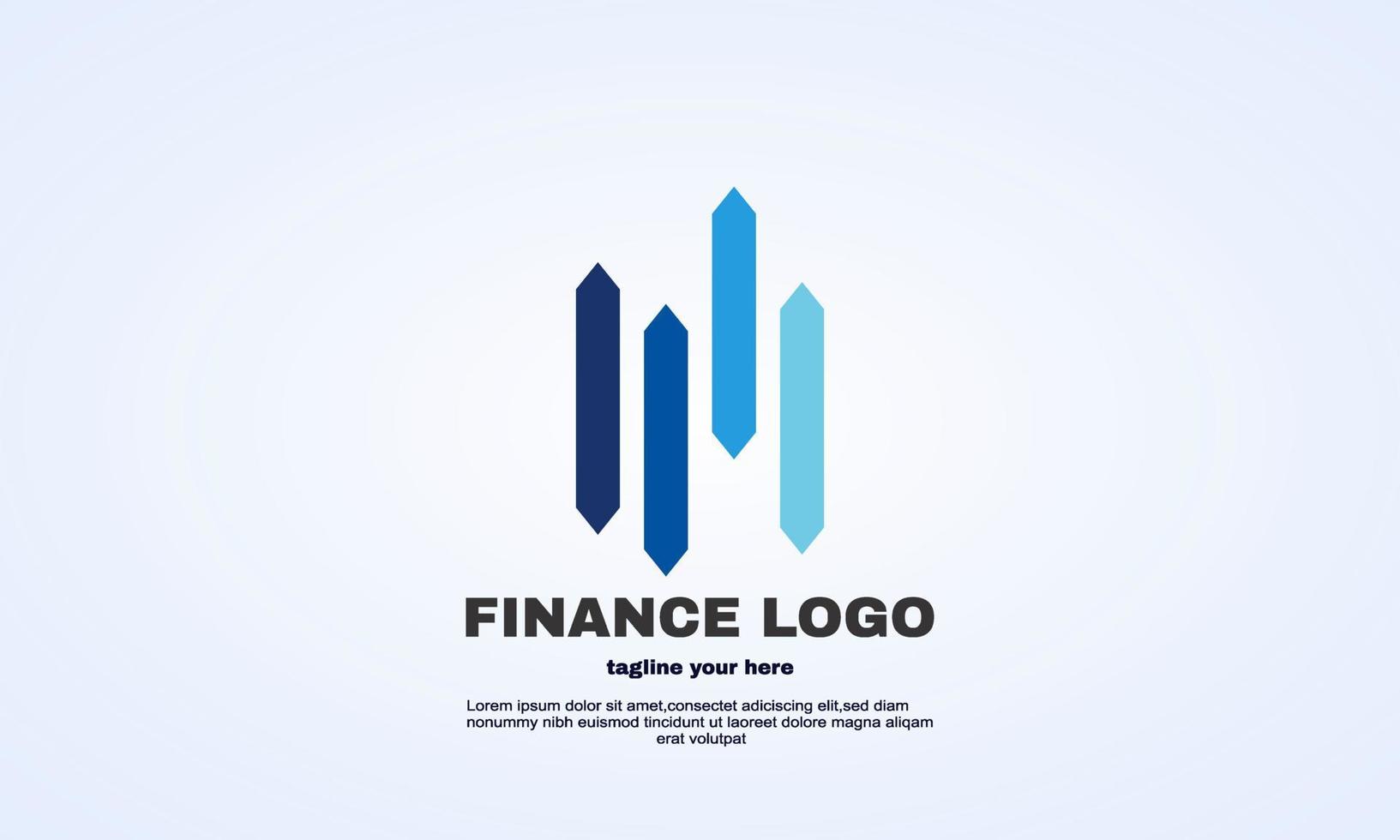 vektor finansiella rådgivare marknadsdiagram logotyp design illustratör