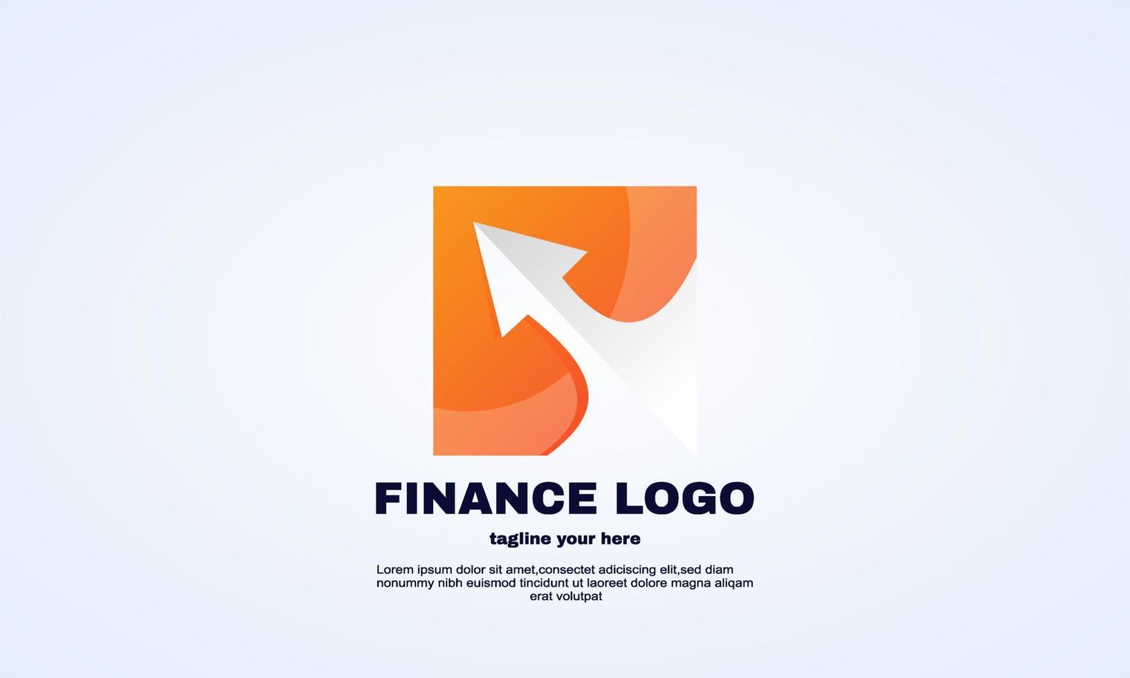 vektor modern finans logotyp någon relaterad affärsillustratör