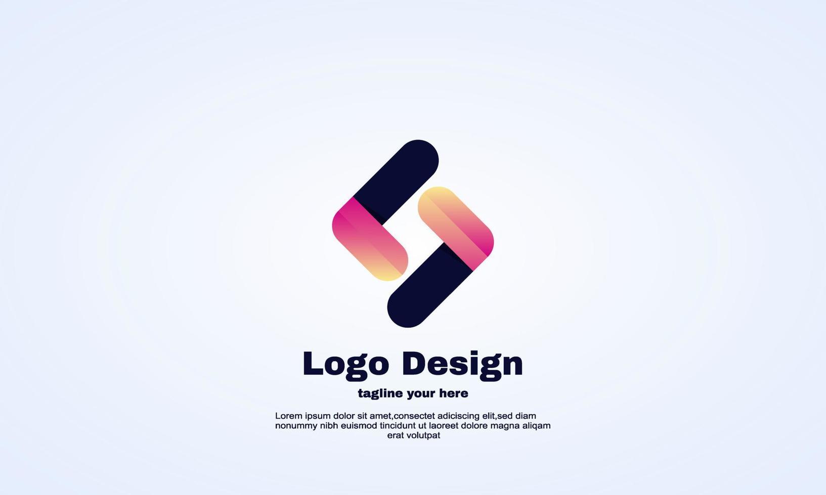 Vektor abstrakter verdrehter Buchstabe o Logo Illustrator