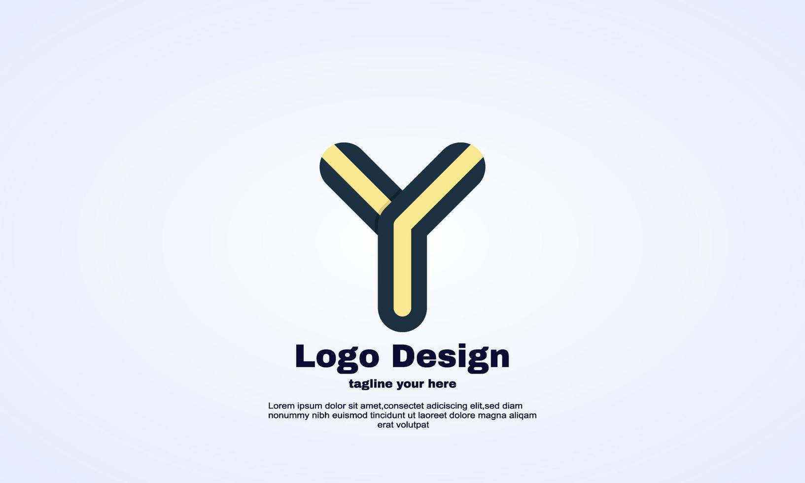 Stock Illustrator Initial y Symbol Logo Design Element Vektor