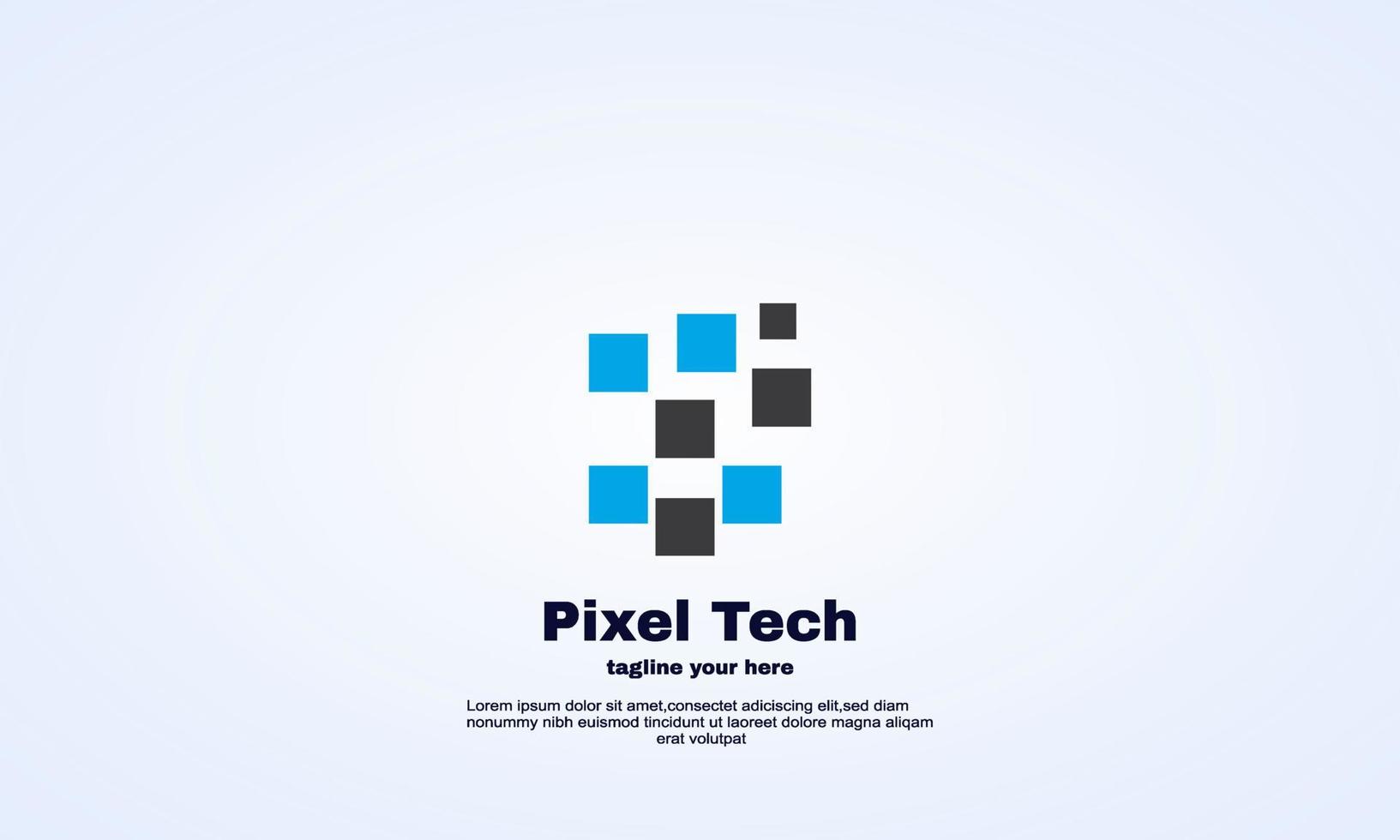 Lager kreativer Pixel-Logo-Vektor vektor